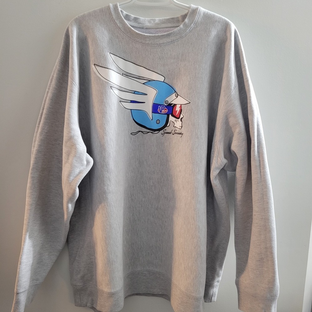 VP Racing X Speed Society Pilot Crewneck Sweatshirt Men's Size 3XL Gray